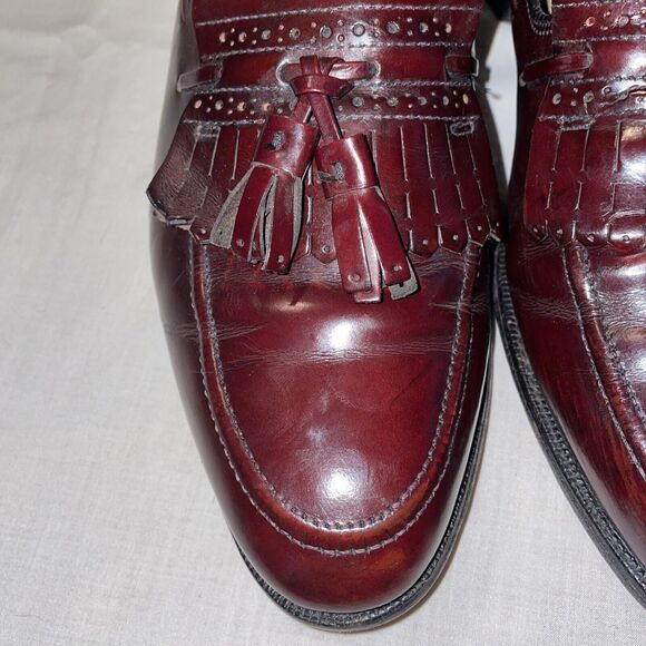 Johnston & Murphy Aristocraft Dress Shoes Men’s Size 8.5 D Burgundy Leather main image 8
